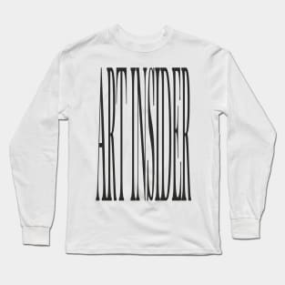 ART INSIDER V.3 (black print) Long Sleeve T-Shirt